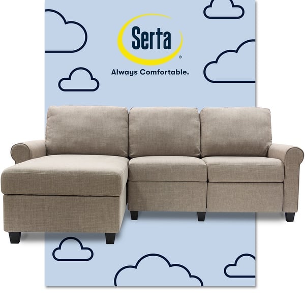 Serta Copenhagen Reclining Sectional Sofa with Left Storage Chaise